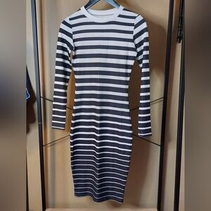 Black and White Bodycon Dress- Size S NWOT